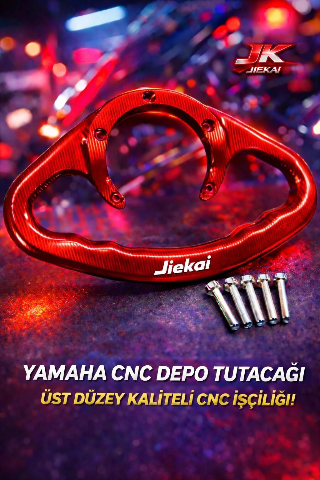 DP-299 YAMAHA DEPO TUTAMAÇ *KIRMIZI* ( AÇIKLAMADA UYUMLU MODELLER )