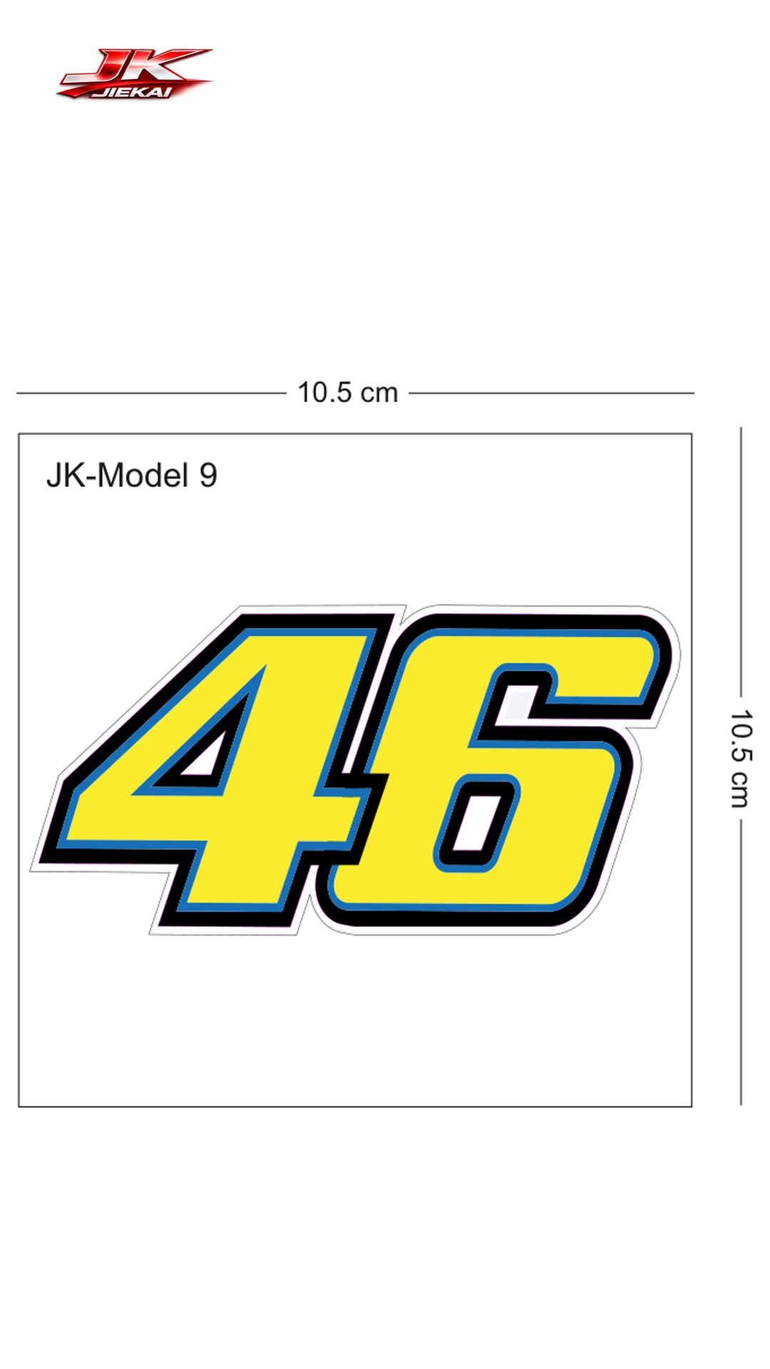 JK JİEKAİ MOTOSİKLET KASK AKSESUARI STİCKER MODEL 9