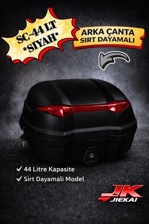 SC-44 LT *SİYAH* ARKA ÇANTA SIRT DAYAMALI