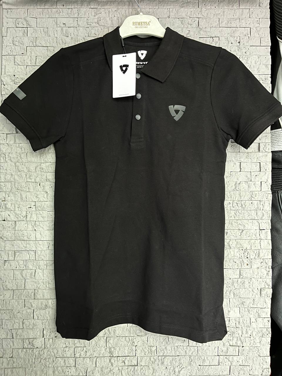 Revit Polo Yaka T-Shirt – Siyah