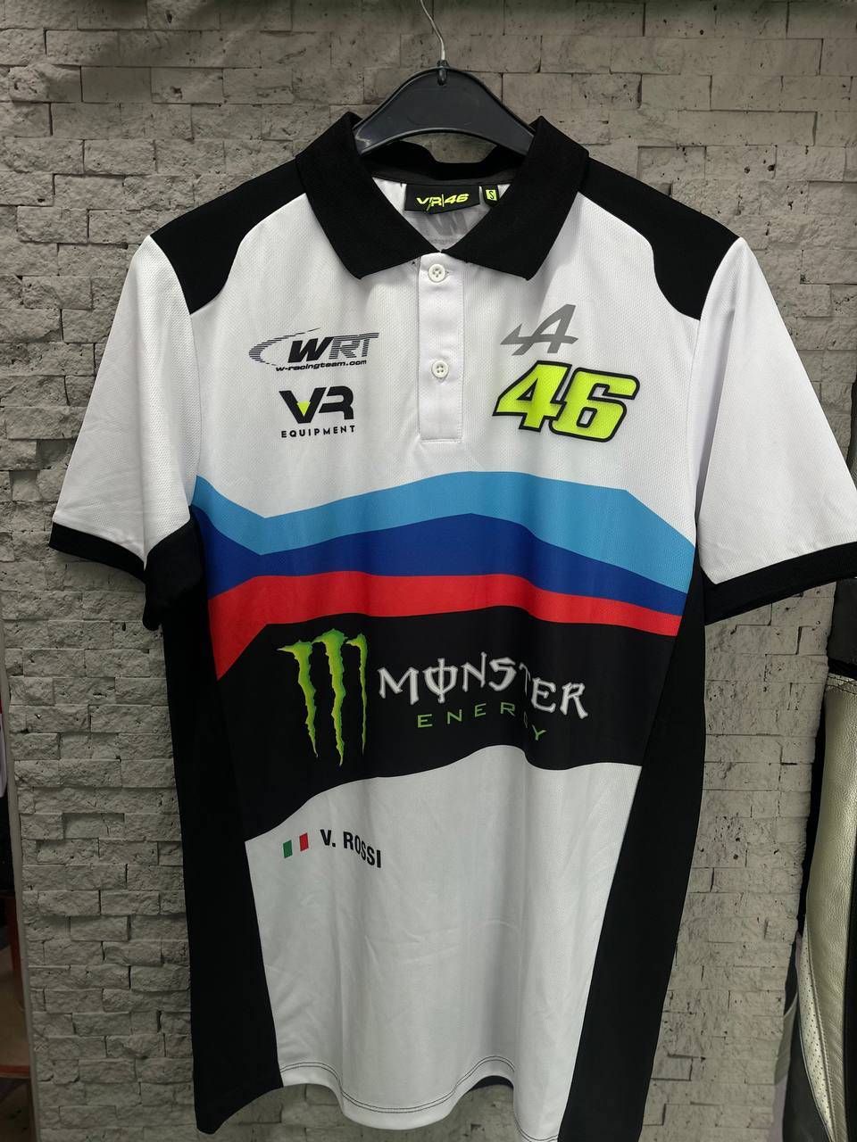 Mikro Polyester VR46 Polo Yaka BMW T-Shirt
