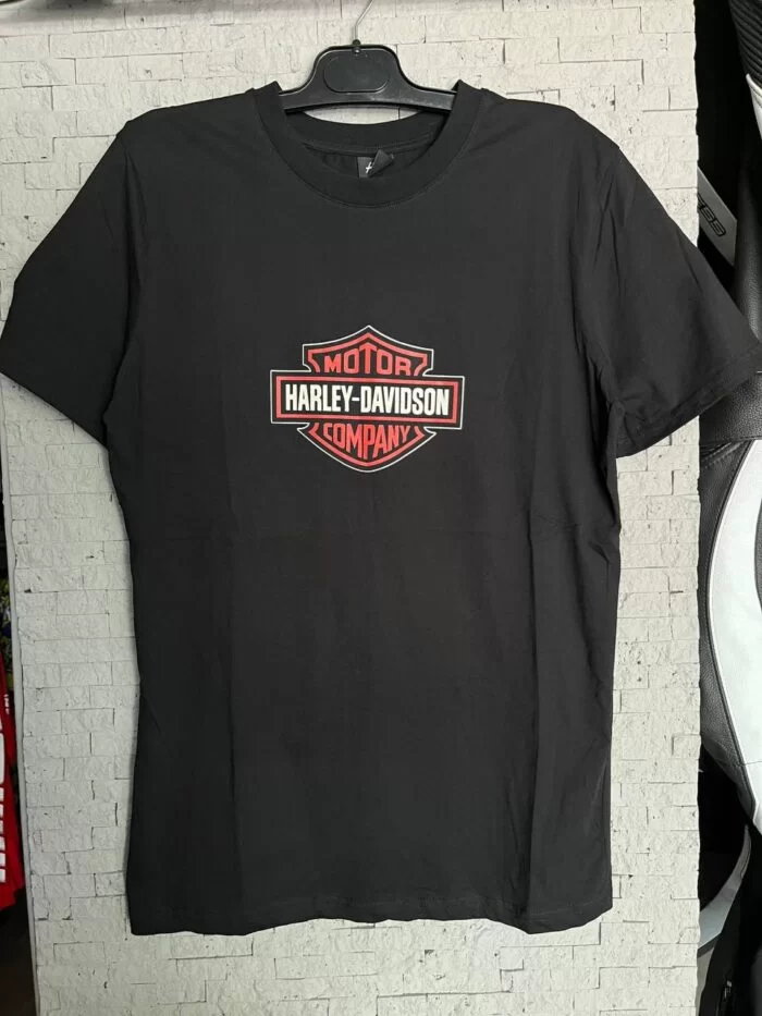 Harley Davidson Sırt Detaylı T-Shirt- Siyah