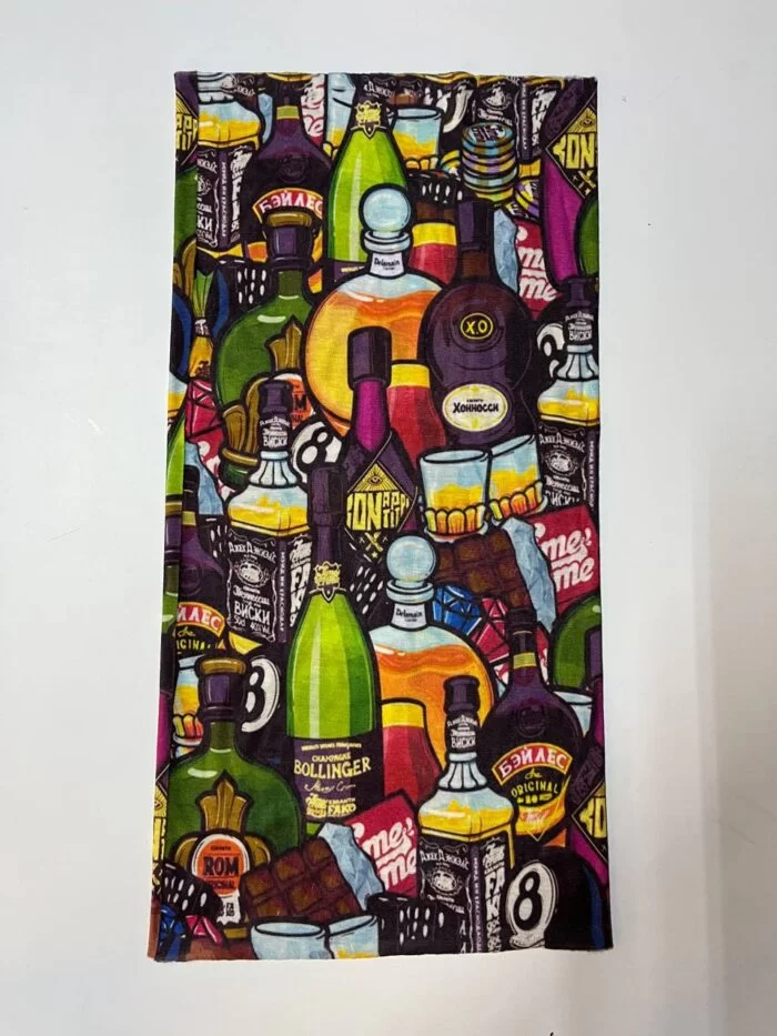 Bira Şişesi Desenli Buff