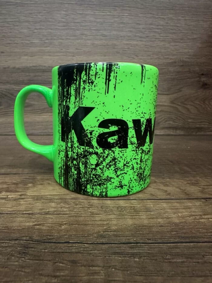 KAWASAKİ BASKILI PARLAK YEŞİL KUPA