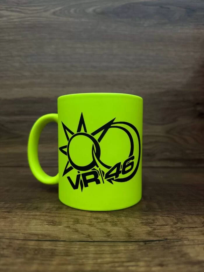 VR 46 Baskılı Neon Sarı Kupa