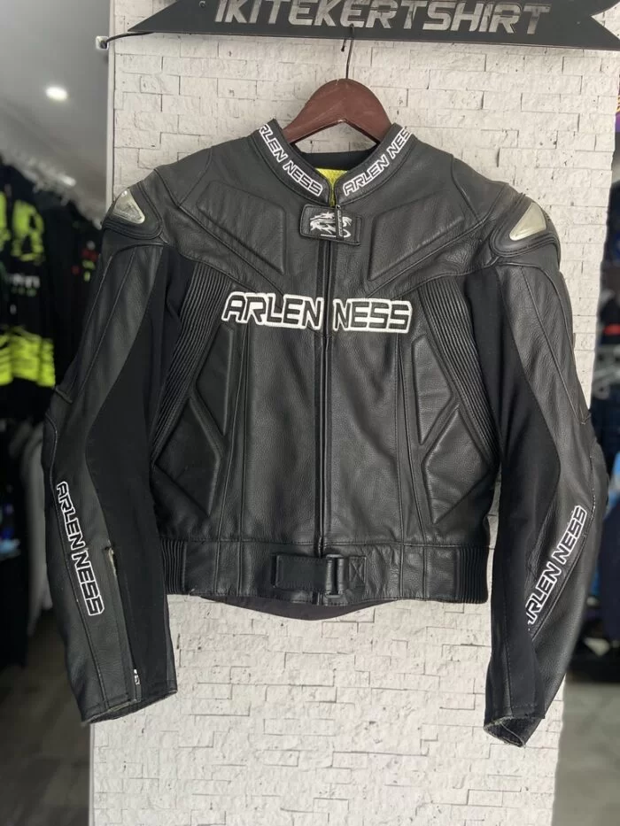 Arlen Ness Magnesium Hörgüçlü Hakiki Deri Mont