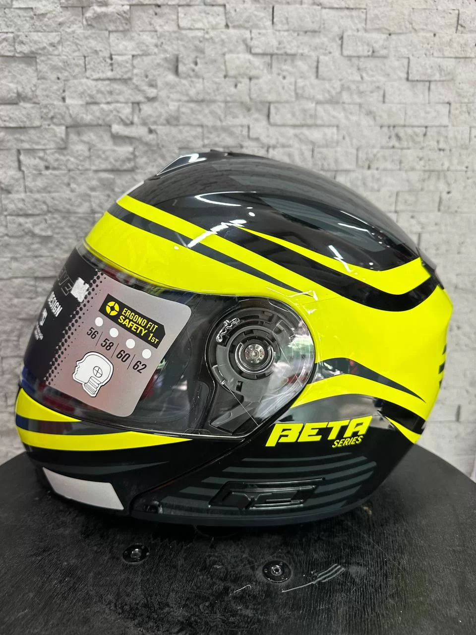 Beta Sarı Çene Açılır Kask 60 Beden