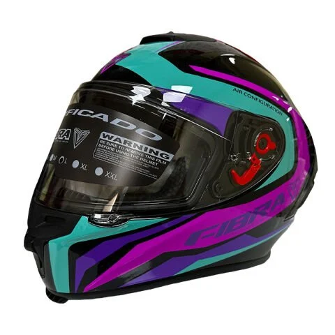 Fibra Desenli Fullface Kask S Beden