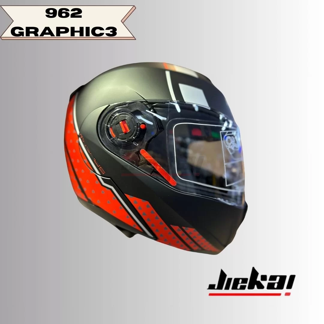 Free-M Desenli Çene Açılır Kask