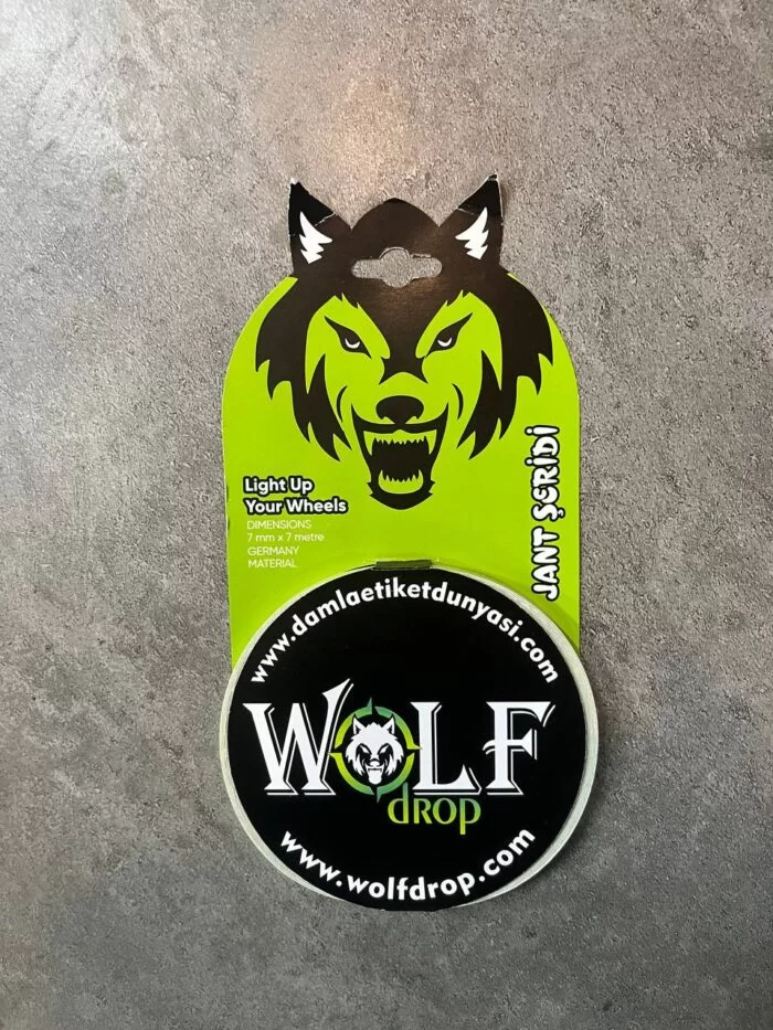 WOLFDROP UNİVERSAL JANT ŞERİDİ 7MMX7M-REFLEKTÖRLÜ YEŞİL