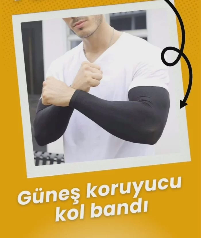 Güneş Koruyucu Siyah Kol Çorabı
