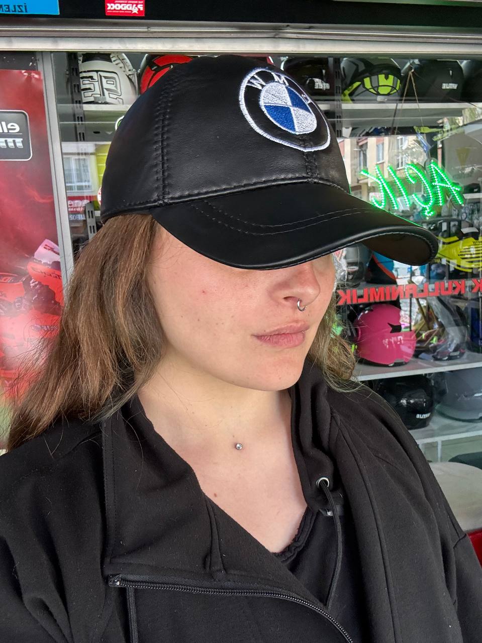 BMW Deri Şapka