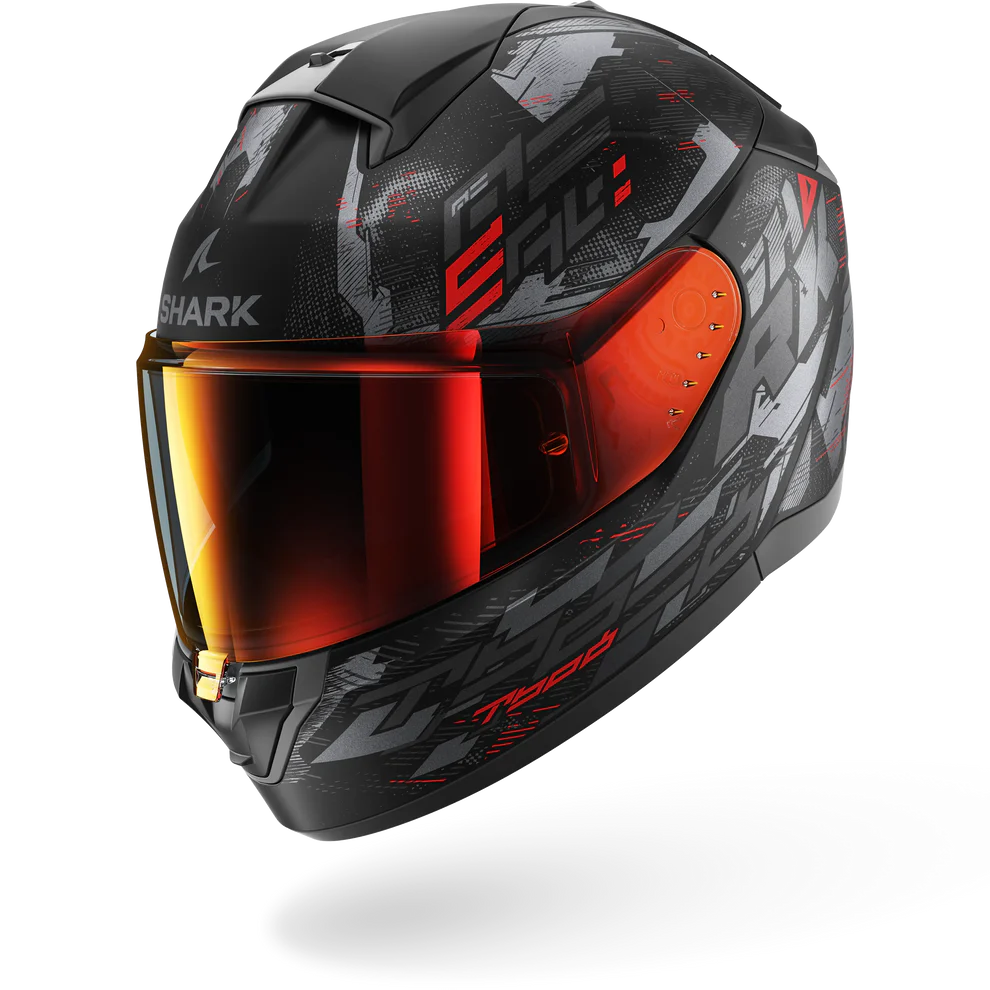 Shark Rıddıl 2 (ŞEFFAF VİZÖR) MOLOKAI RED