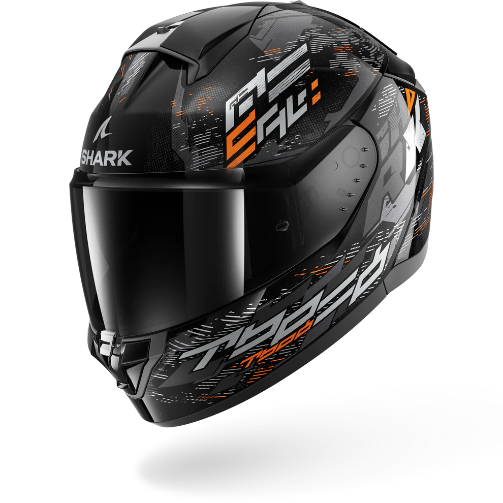Shark Rıddıl2 (ŞEFFAF VİZÖR) XL - MOLOKAİ ORANGE