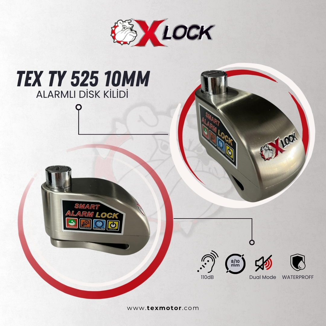 TEX TY525 Disk Kilidi – Alarmlı