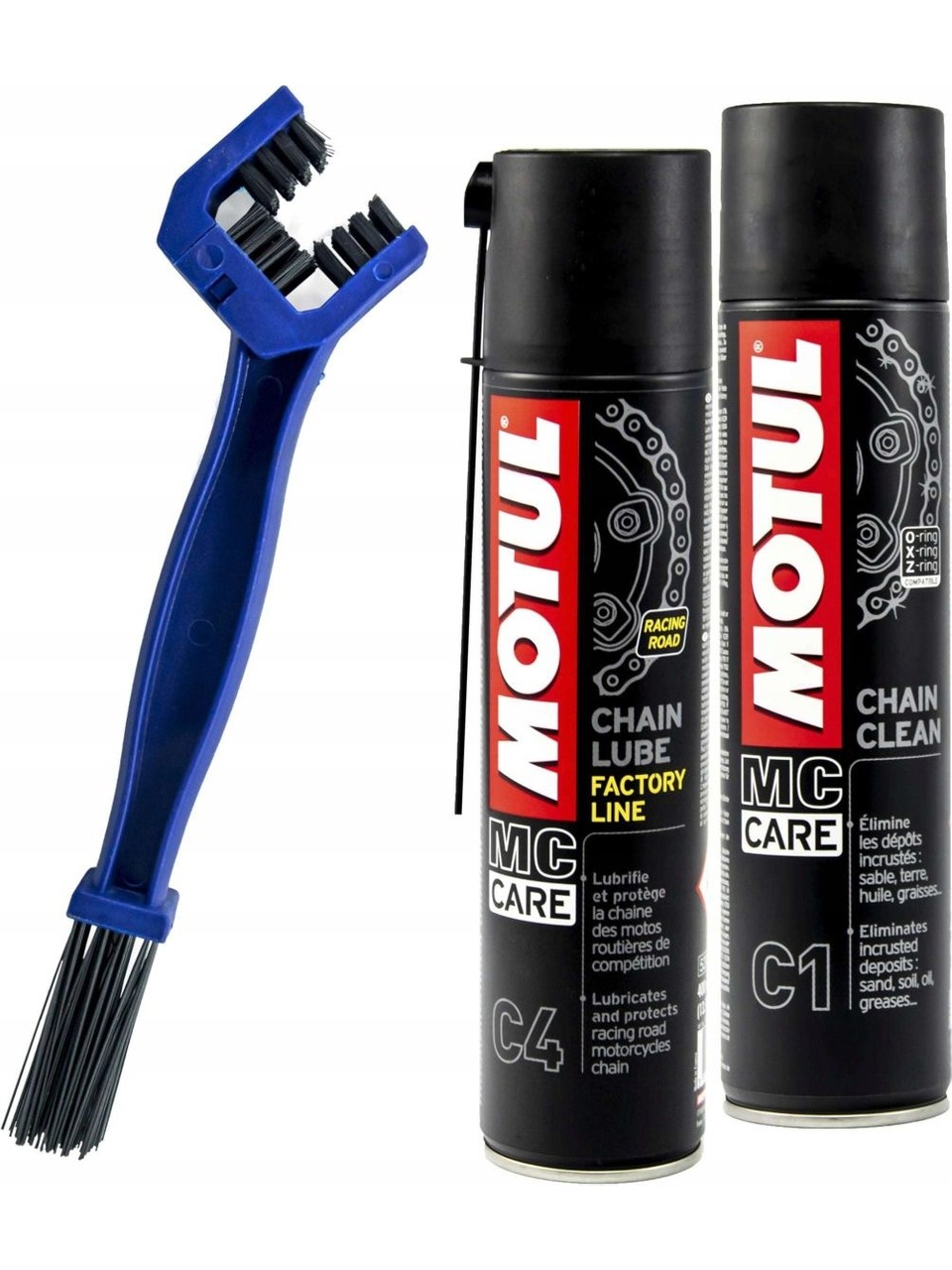 MOTUL C4 & C1 Zincir Bakım Seti (Fırça Hediyeli)