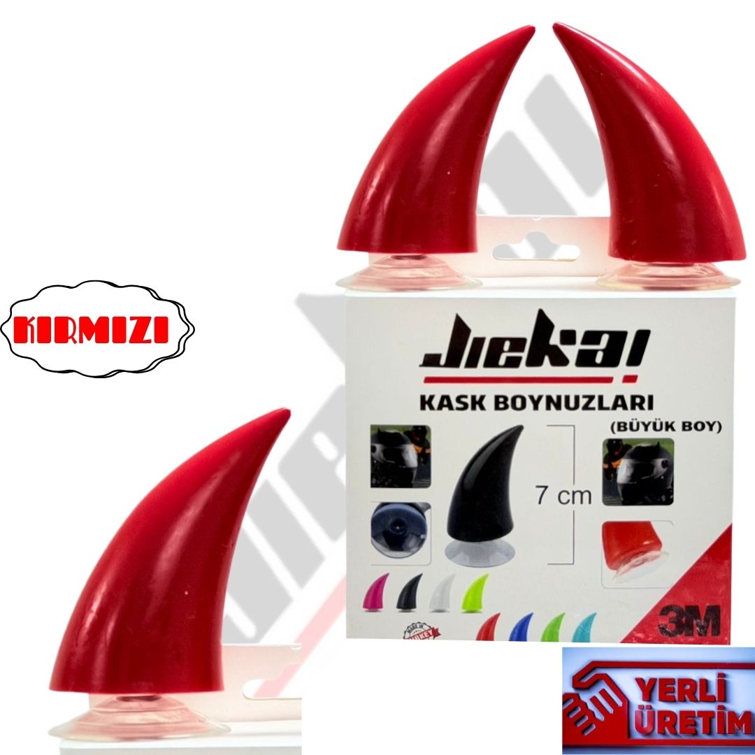 KASK BOYNUZU ( KIRMIZI ) PAKET İÇERİĞİ 2 ADET