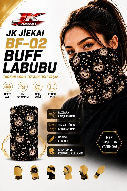 JK JİEKAİ BF-02 BUFF LABUBU DESENLİ