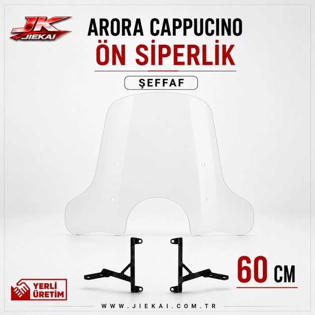 JK JİEKAİ Cappucino 70*60 CM 2019-2025 UYUMLU ÖN CAM ŞEFFAF