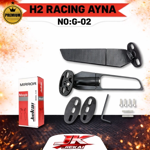 H2 AYNA RACİNG SPOR KATLANA BİLİR ÜNİVERSAL AYNA KARBON G-02