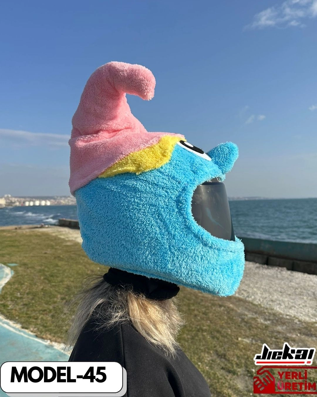 MODEL-45 KASK PELUŞU TEK EBAT
