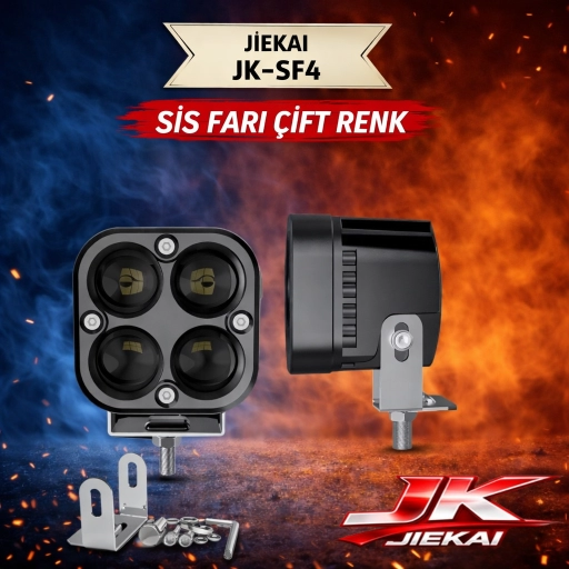 JİEKAİ JK-SF4 SİS FARI ÇİFT RENK - ( ADET FİYATIDIR )