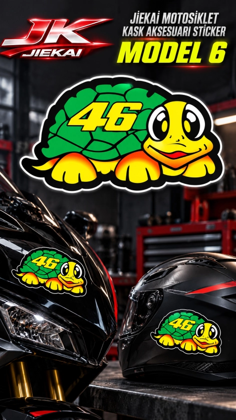 JK JİEKAİ MOTOSİKLET KASK AKSESUARI STİCKER MODEL 6