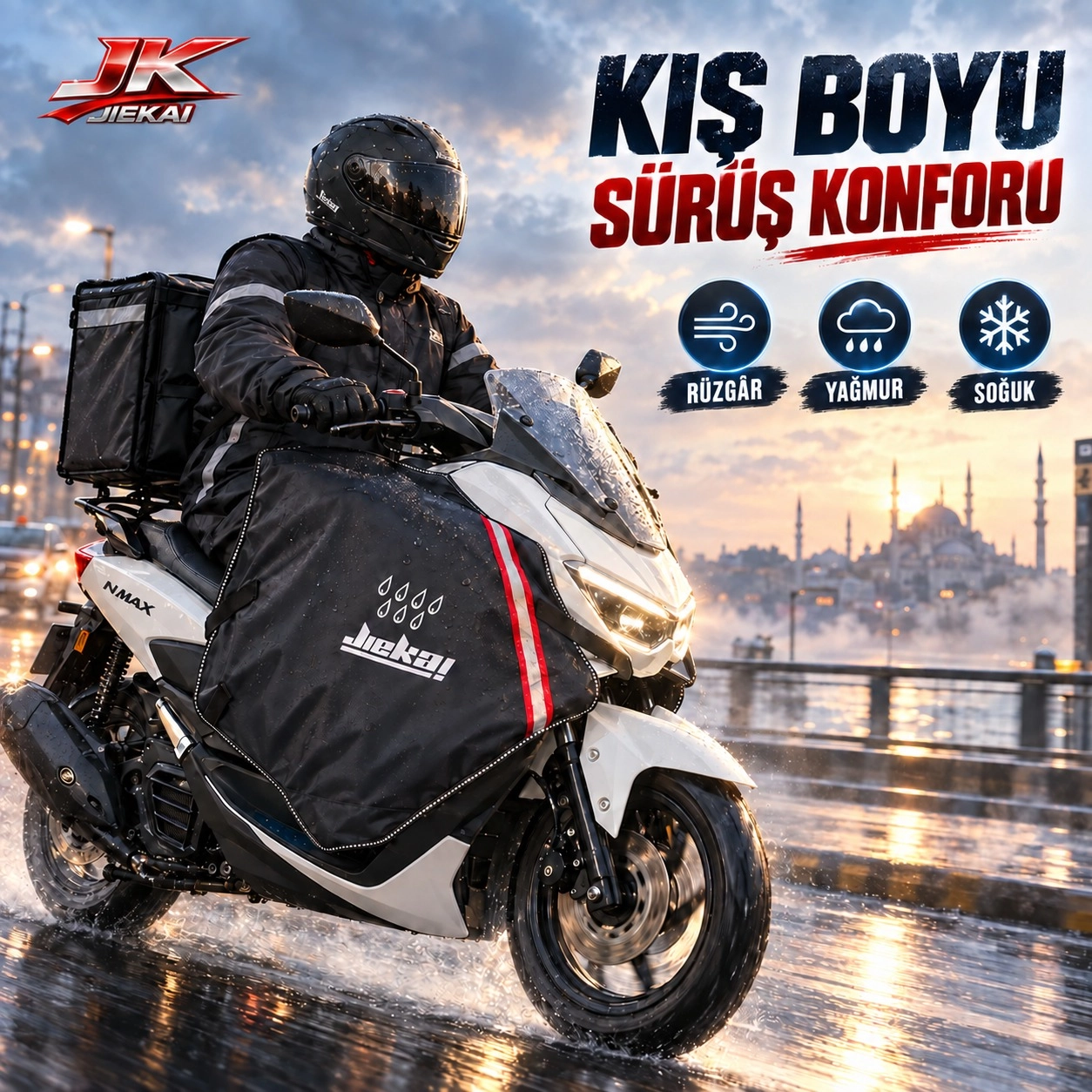 JK299 DİZ ÖRTÜSÜ NMAX-MAX T MOTORLARA UYUMLU