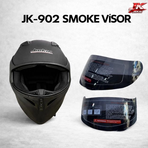 JİEKAİ ÇENE AÇILIR FULLFACE KASK SMOKE-FÜME VİZÖR JK 902 -JK306 UYUMLU
