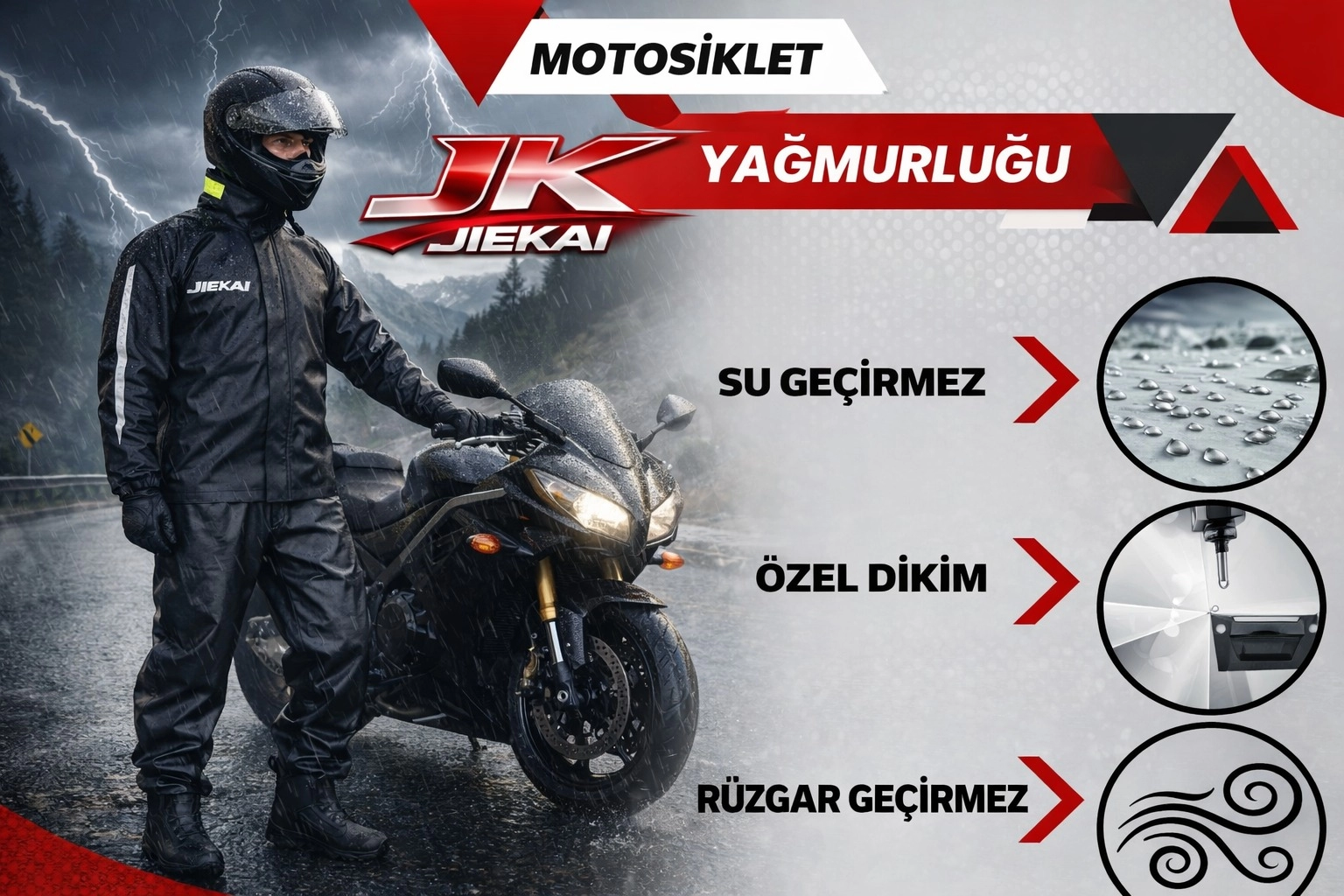 JK200 YAĞMURLUK TAKIM - GARANTİLİ
