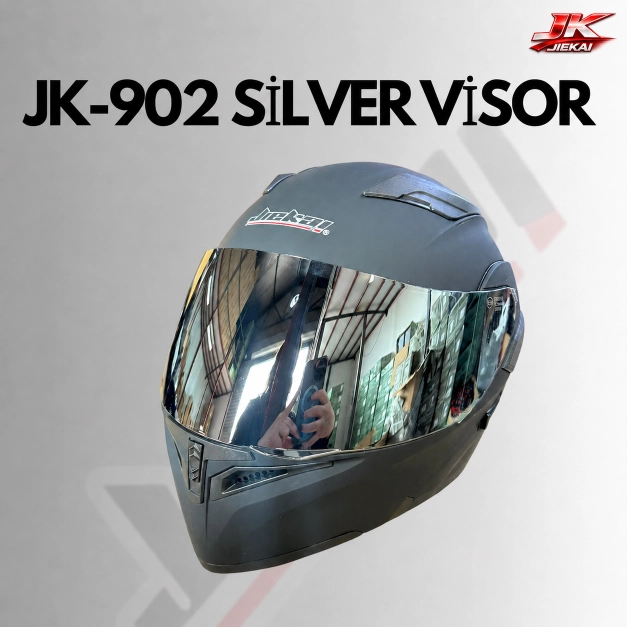 JİEKAİ ÇENE AÇILIR FULLFACE KASK SİLVER-AYNAMSI VİZÖR JK 902 -JK306 UYUMLU