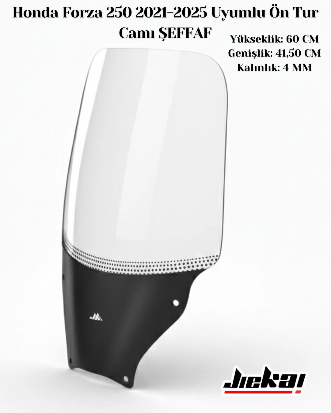 Forza 250 2021-2025 Uyumlu Ön Tur Camı 60 cm ŞEFFAF