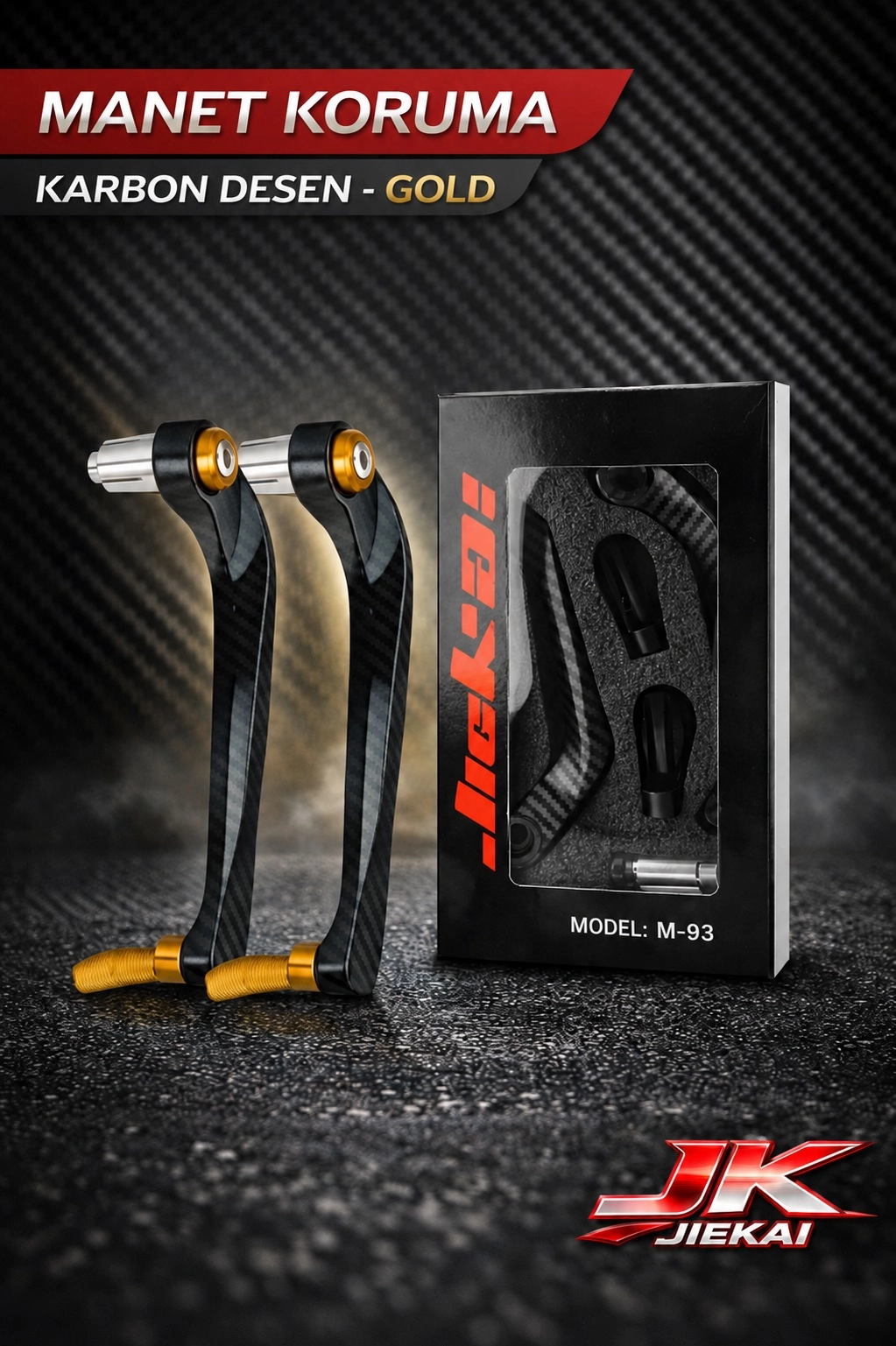 M-93 * GOLD * RENKLİ ÜNİVERSAL MANET KORUMA KARBON DESEN