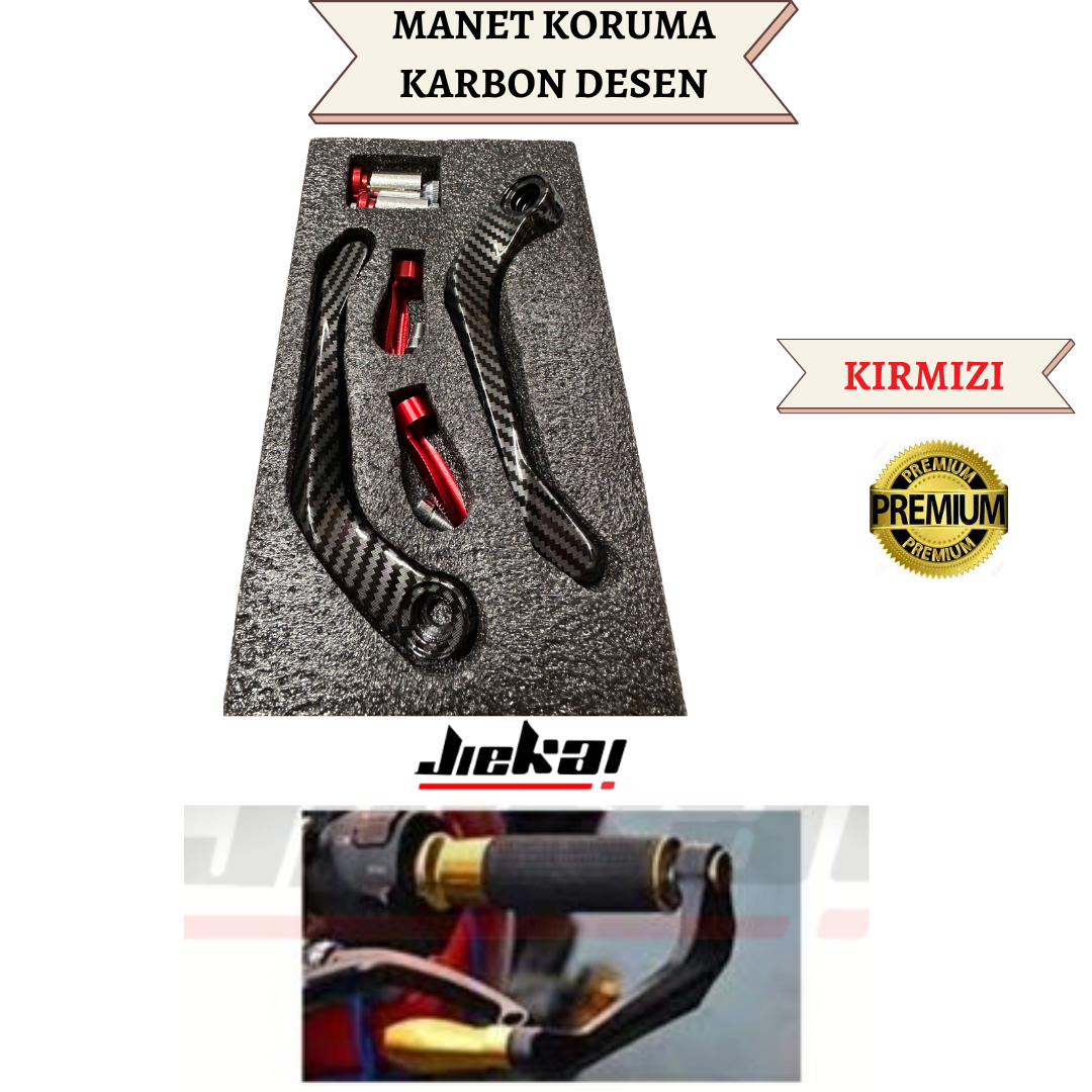 M-93 * KIRMIZI * RENKLİ MANET KORUMA KARBON DESEN