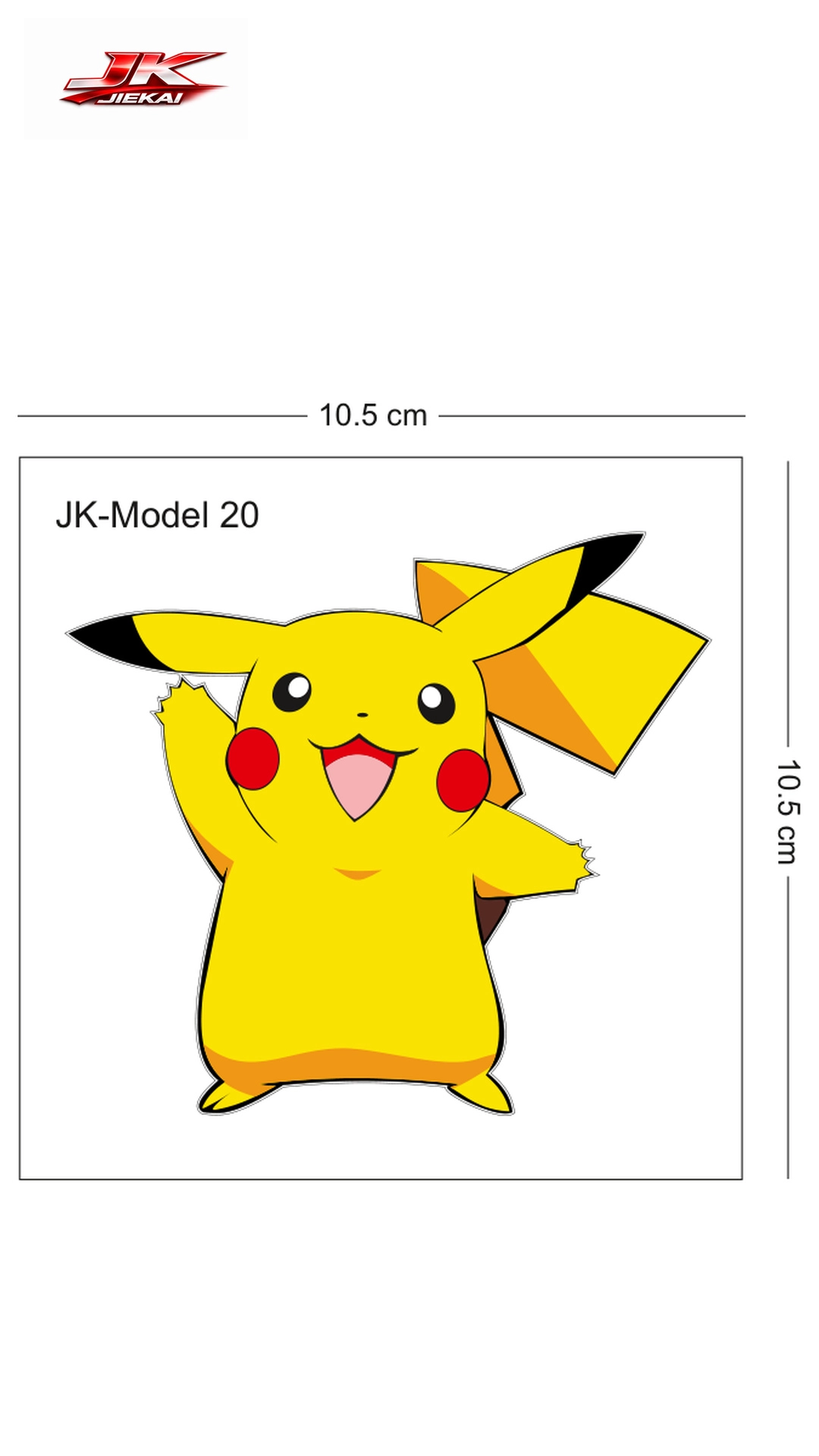 JK JİEKAİ MOTOSİKLET KASK AKSESUARI STİCKER MODEL 20