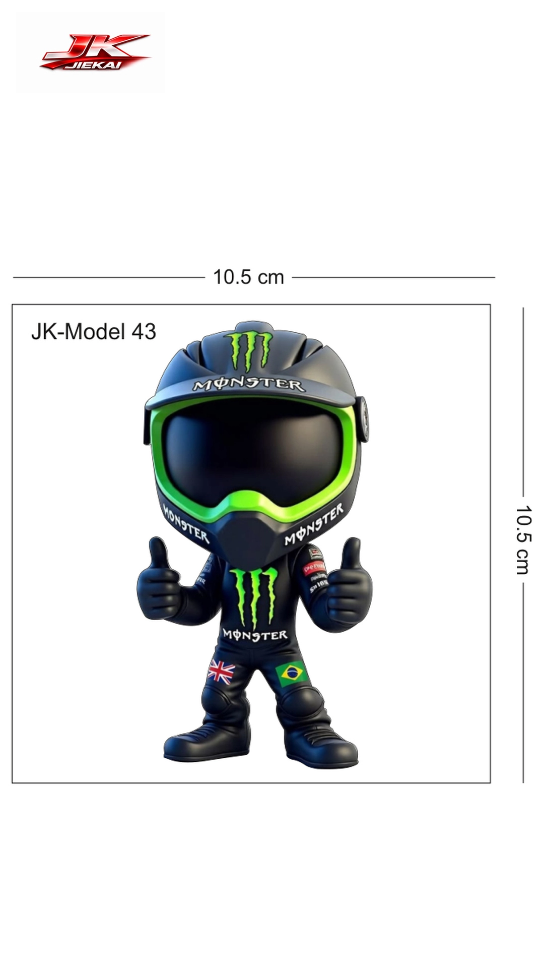 JK JİEKAİ MOTOSİKLET KASK AKSESUARI STİCKER MODEL 43