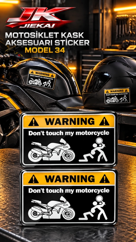 JK JİEKAİ MOTOSİKLET KASK AKSESUARI STİCKER MODEL 34